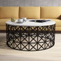 Hanah Home Selin Metal Ferforje Blanco y Negro